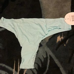 Splendies Large lazer cut sky blue thong